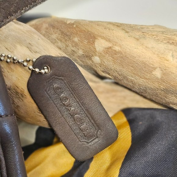 Vintage Coach Chelsea Dark Brown Leather Flap Crossbody Bag - Picture 8 of 8